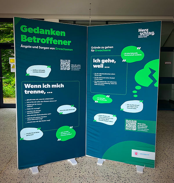 Stellwand Gedanken Betroffener