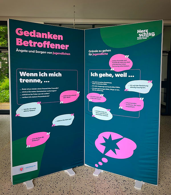 Stellwand Gedanken Betroffener